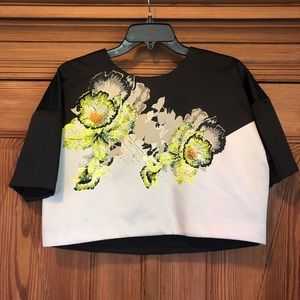 Topshop Limited Edition Crop Tee NWT